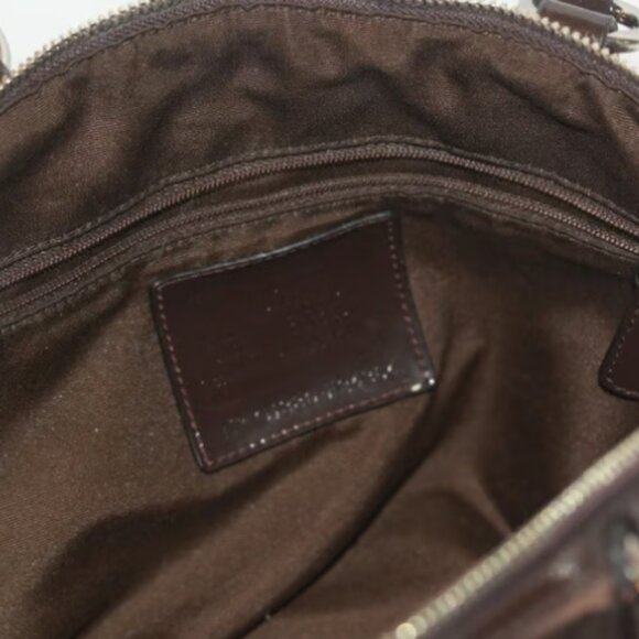 Coach Signature Stripe Satchel Carryall Convertible Shoulder Bag HandBag F 24364 - Picture 7 of 8